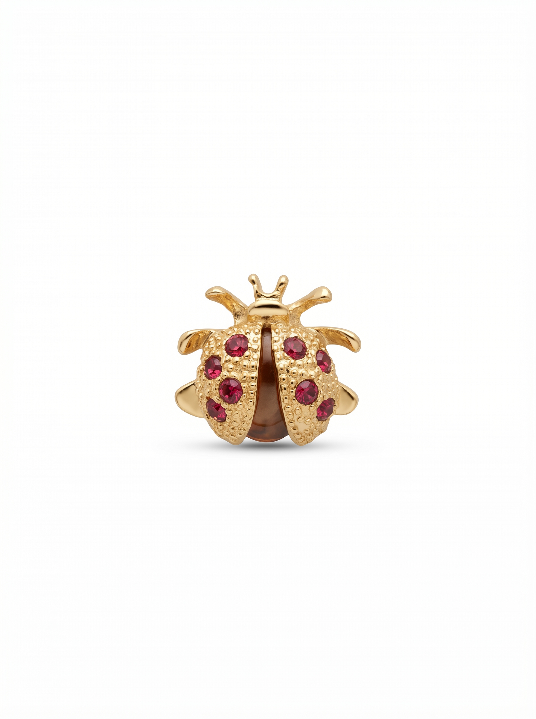 Prendedor Insecto Cucarrón Morado/Dorado