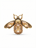 Prendedor Insecto Piedras Bronce/Dorada