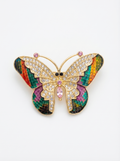 Prendedor Mariposa Multicolor Panel 002
