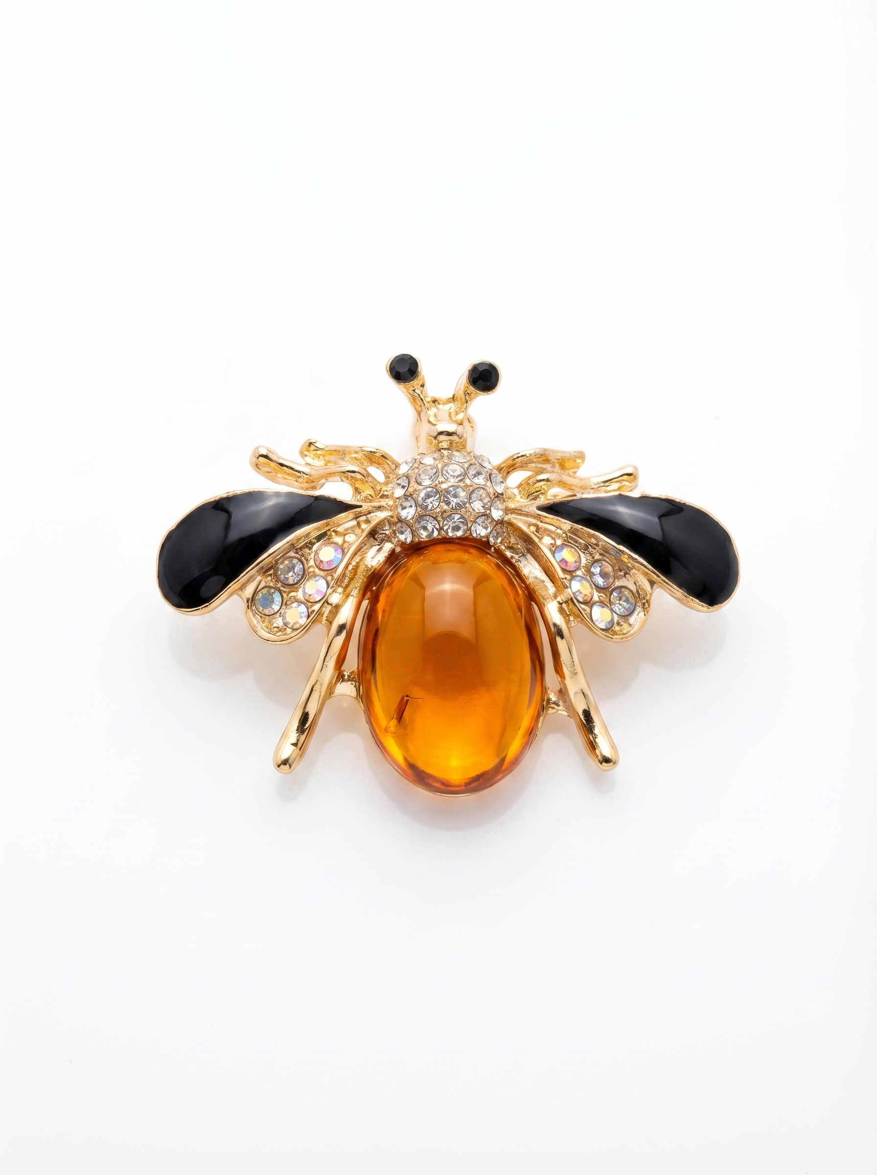 Prendedor Insecto Amarillo/Negro