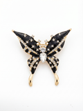 Prendedor Mariposa Negra/Dorada