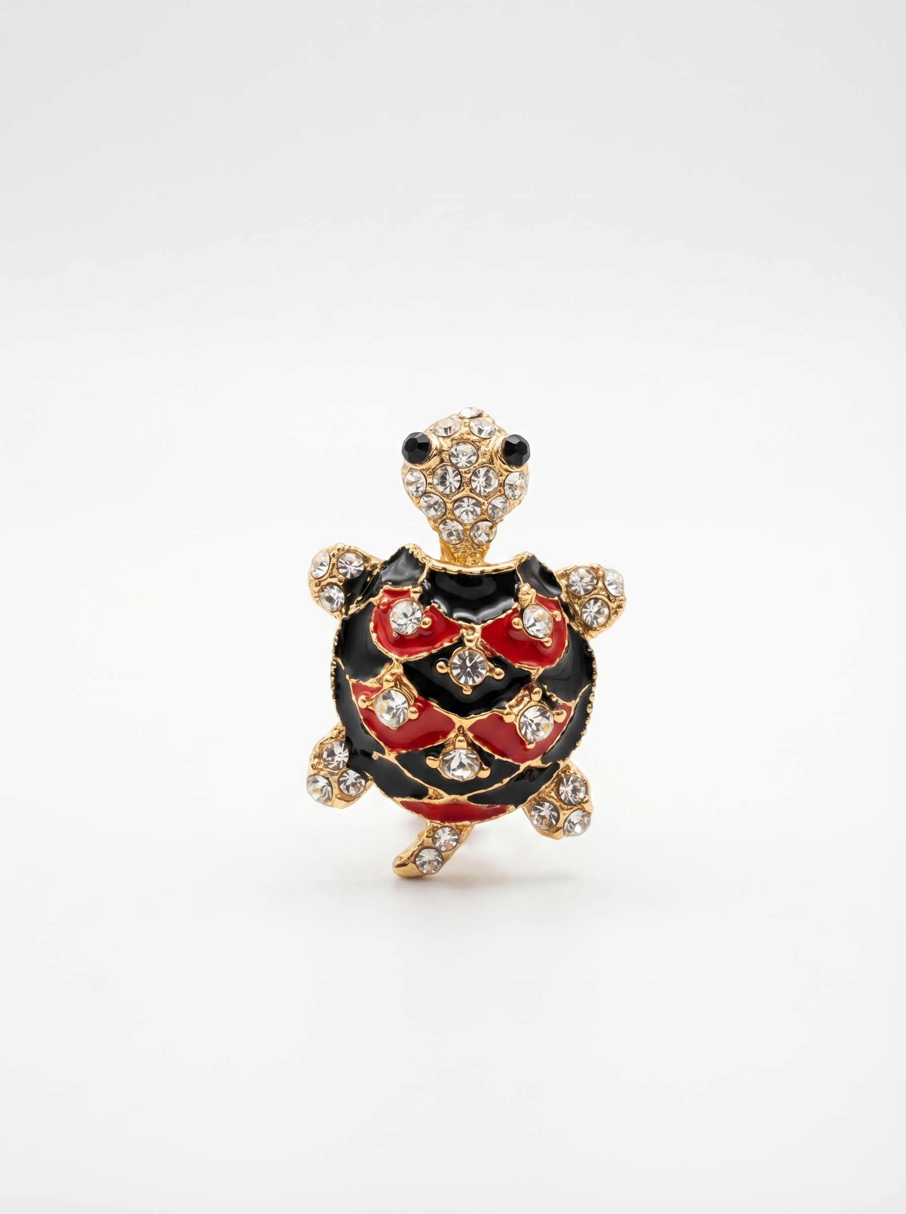 Prendedor Tortuga Roja/Negra