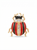 Prendedor Insecto Mariquita Roja/Negra