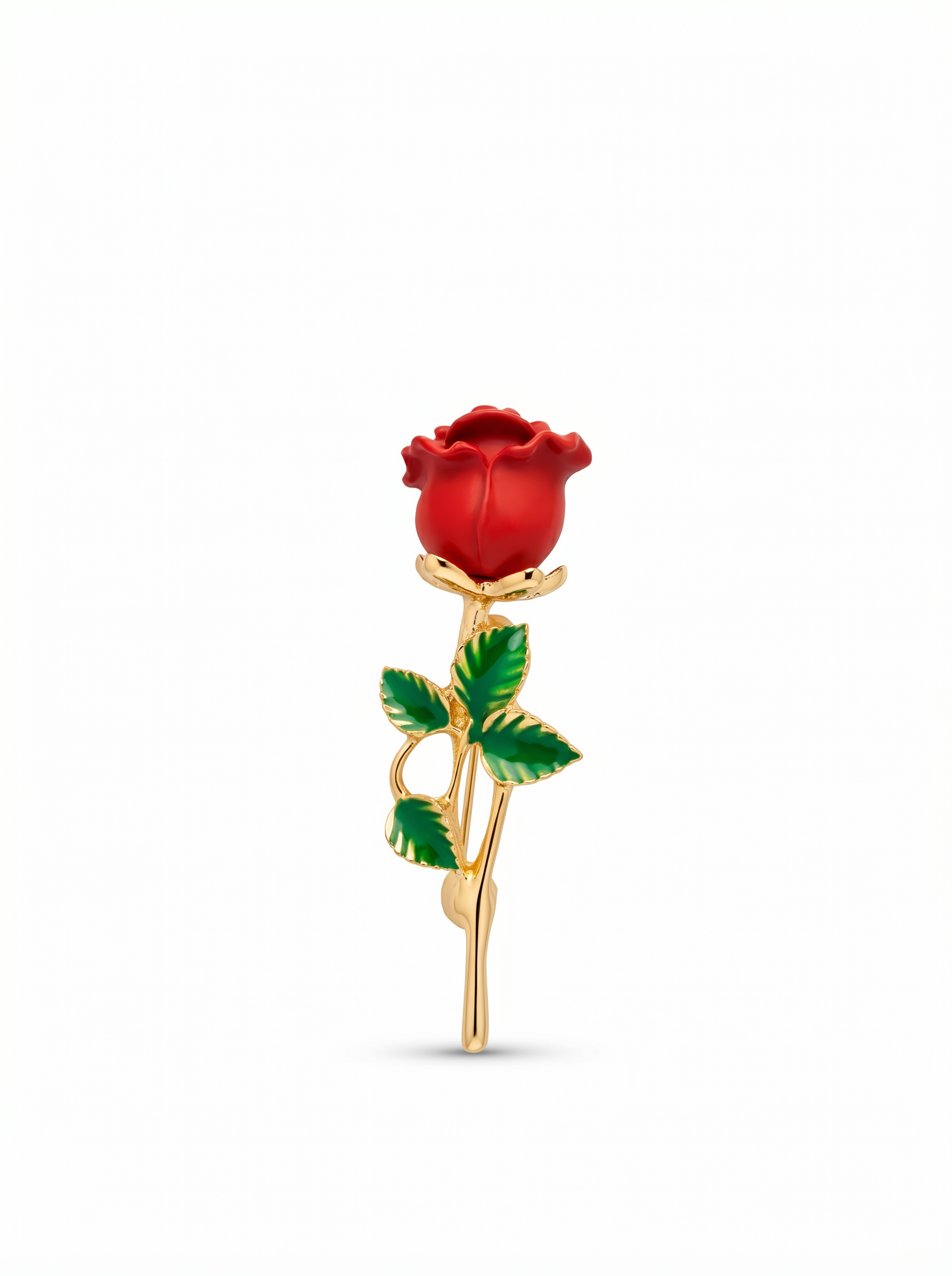 Prendedor Rosa Roja/Verde
