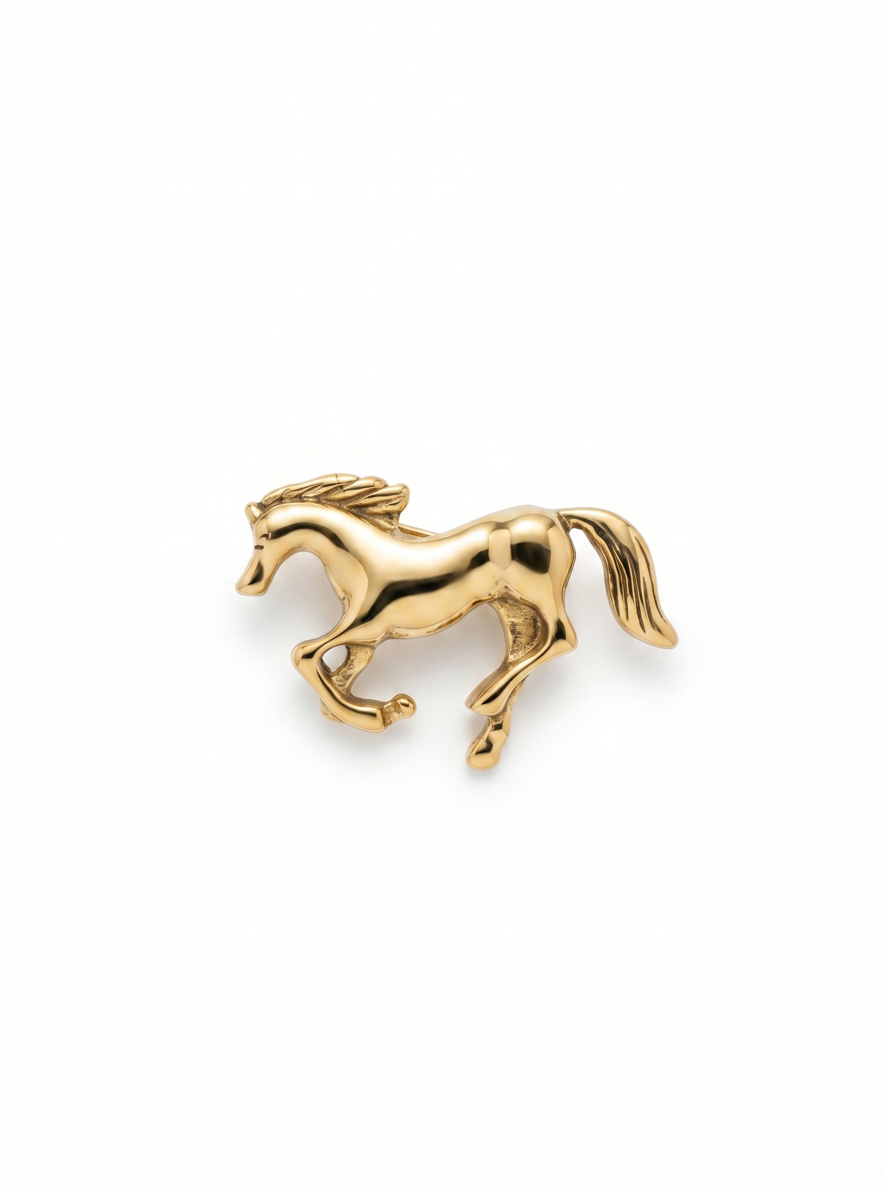 Prendedor Caballo Dorado