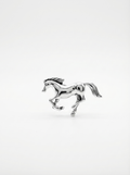 Prendedor Caballo Plateado