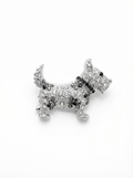 Prendedor Perro Schnauzer Piedras