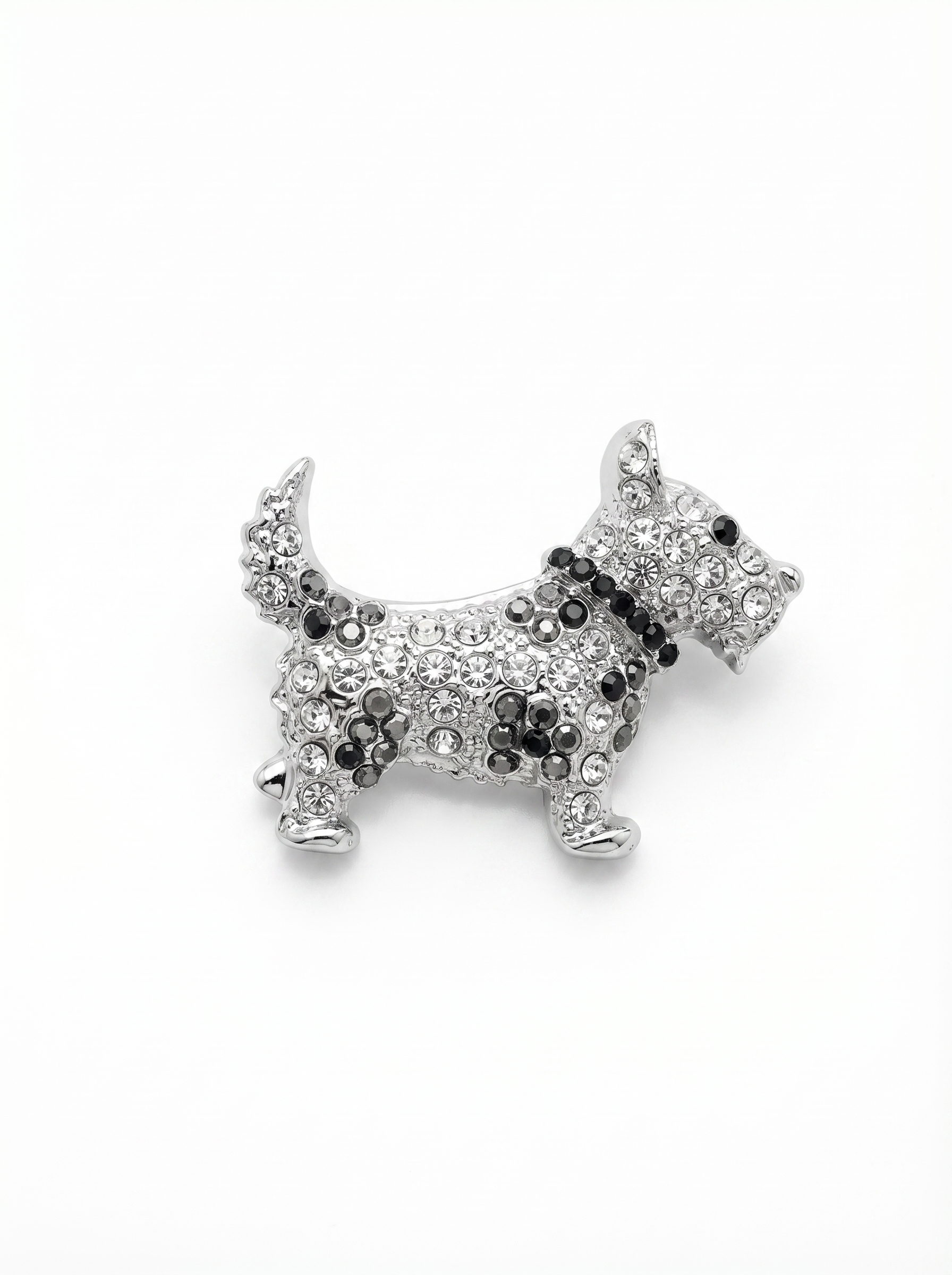 Prendedor Perro Schnauzer Piedras