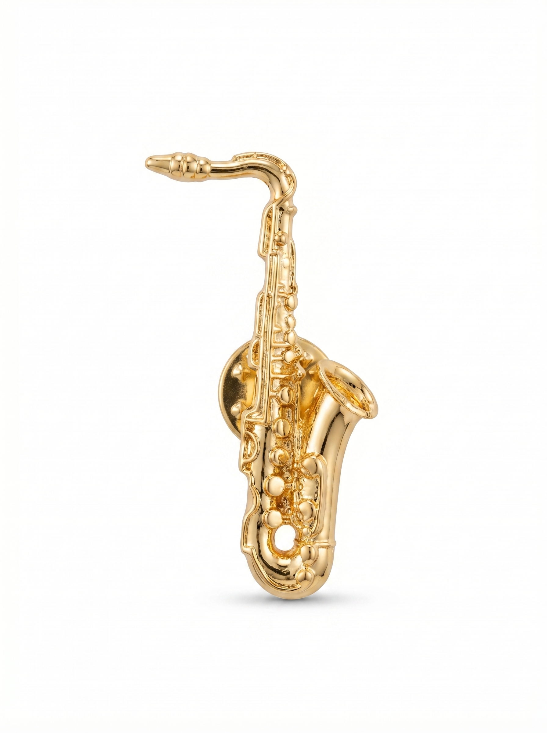 Prendedor Saxofón Dorado