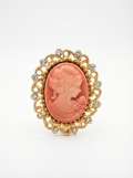 Prendedor Camafeo Rosado Piedras