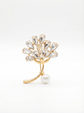 Prendedor Árbol Dorado Piedras