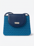 manos libres azul wayuu cuero
